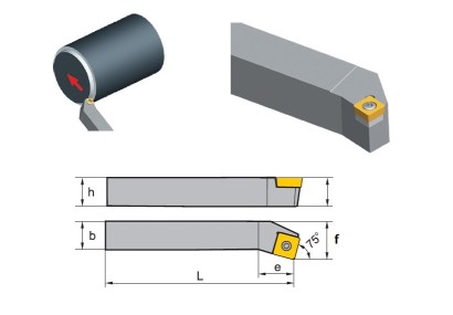 SSKCL1616H09 Soustružnické nože na SCMT09T3.. Levé 75°