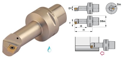 PSC40-SSKCR13080-09 Soustružnické nože na SCMT09T3 Pravé 75°