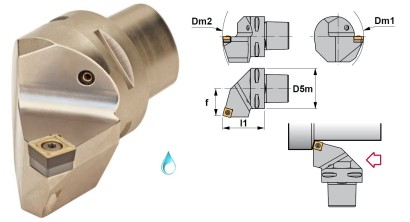 PSC40-SSRCR22050-12 Soustružnické nože na SCMT1204 Pravé 75°