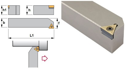 STACL1010E09 Soustružnické nože na TCMT0902.. Levé 90°