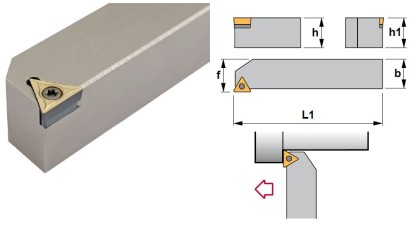STACR1212F11 Soustružnické nože na TCMT1102.. Pravé 90°