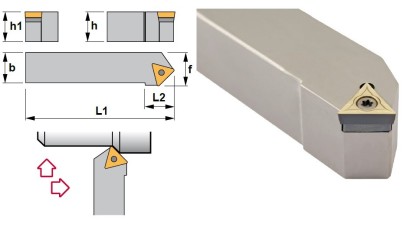 STDCL1616H11 Soustružnické nože na TCMT1102.. Levé 45°