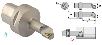 PSC50-STFCL17090-16 Soustružnické nože na TCMT16T3 Levé 90°