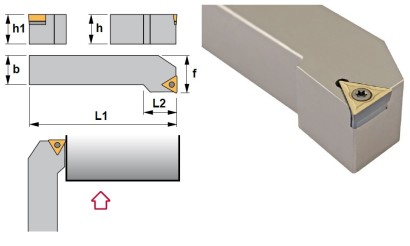 STFCL1616H11 Soustružnické nože na TCMT1102.. Levé 91°