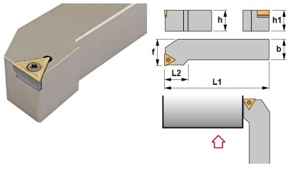STFCR2020K16 Soustružnické nože na TCMT16T3.. Pravé 91°