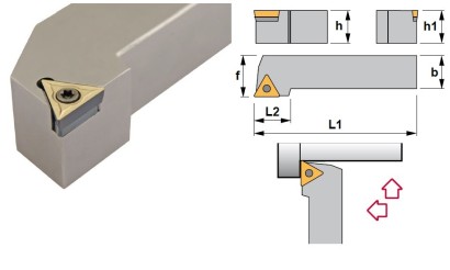 STGCR1010E09 Soustružnické nože na TCMT0902.. Pravé 91°
