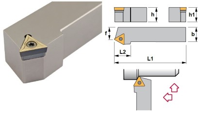 STTCR0808D09 Soustružnické nože na TCMT0902.. Pravé 60°