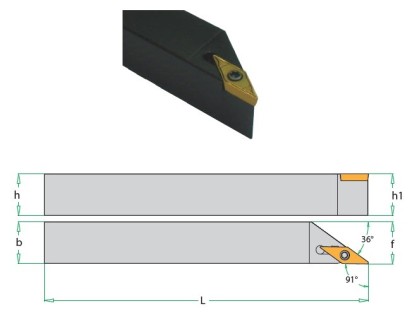 SVABL1010K11 Soustružnické nože na VBMT1103.. Levé 91°
