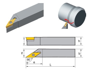 SVABR2020K16 Soustružnické nože na VBMT1604.. Pravé 90°
