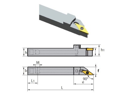 SVACL1212H11 IK Soustružnické nože na VCMT1103.. Levé 90°