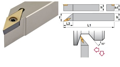 SVACR1616M11 Soustružnické nože na VCMT1103.. Pravé 90°