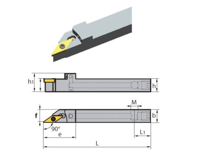 SVACR1212H11 IK Soustružnické nože na VCMT1103.. Pravé 90°