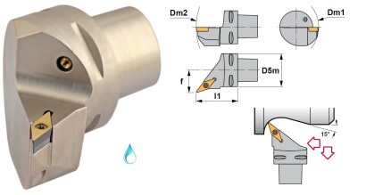 PSC32-SVHCR22040-11 Soustružn.nože na VCMT1103 Pravé 107,5° PSC32-SVHCR22040-11 Soustružn.nože na VCMT1103 Pravé 107,5°