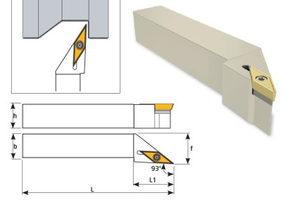 SVJBL3232P16 Soustružnické nože na VBMT1604.. Levé 93°