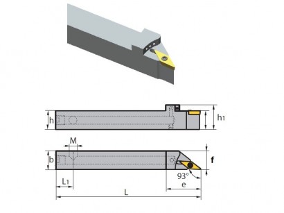 SVJCL1616K11 IK Soustružnické nože na VCMT1103.. Levé 93°