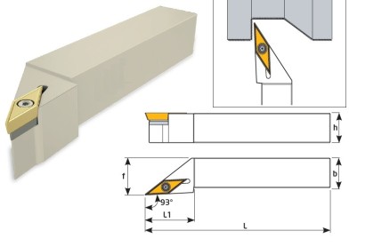 SVJCR2020K11 Soustružnické nože na VCMT1103.. Pravé 93°