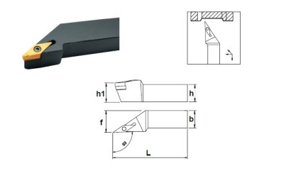 SVJNR2525M13 Soustružnické nože na VNMG1604.. Pravé 93°