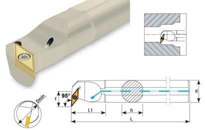 A10H-SVLCR07 Soustružnické nože na VCMT0702.. Pravé 95°