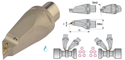 PSC63-SVMBR00130-16HP Soustružnic.nože na VBMT1604 Pravé 50°