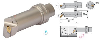 PSC32-SVQBR22064-16 Soustružn.nože na VBMT1604 Pravé 107,5°