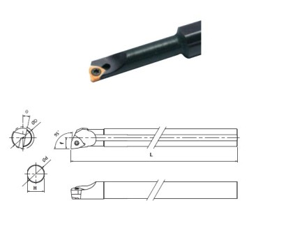 S10K-SWUBR08 Soustružnické nože na WBMT0802.. Pravé 95°