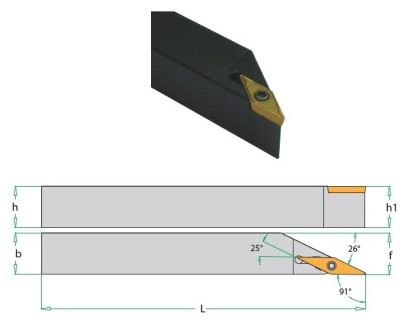 SXACL1010K15 Soustružnické nože na XCMT1503.. Levé 91°