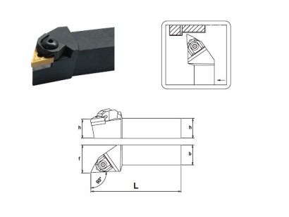 WTJNR2525M16 Soustružnické nože na TNMG1604.. Pravé 93°