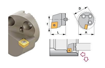 A25X-SCLCR09-N Soustružnické nože na CCMT09T3.. Pravé 95°