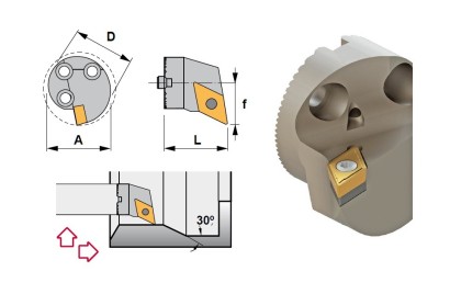 A32X-SDUCL11-N Soustružnické nože na DCMT11T3.. Levé 93°