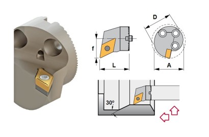 A50X-SDUCR11-N Soustružnické nože na DCMT11T3.. Pravé 93°