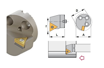 A50X-STFCR16-N Soustružnické nože na TCMT16T3.. Pravé 90°