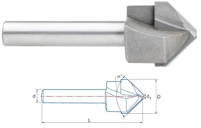 9674-D16 135° Speciální TK fréza na ohýbání plechu 9674-D16 135° Speciální TK fréza na ohýbání plechu
