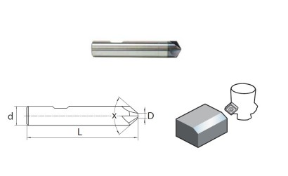 5501R1204FM-1200 HA - Srážecí - odjehlovací frézy 120°