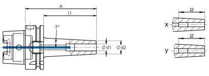 915-A10006300 TEPELNÉ UPÍNAČE 3° HSK-A DIN69893 ÚZKÉ 915-A10006300 TEPELNÉ UPÍNAČE 3° HSK-A DIN69893 ÚZKÉ