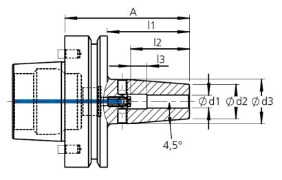 985-F80M16A76.2 TEPELNÉ UPÍNAČE 4,5° HSK-F MAKINO DIN69893