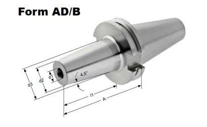 985-SK3005A80 TEPELNÉ UPÍNAČE 4,5° SK DIN69871