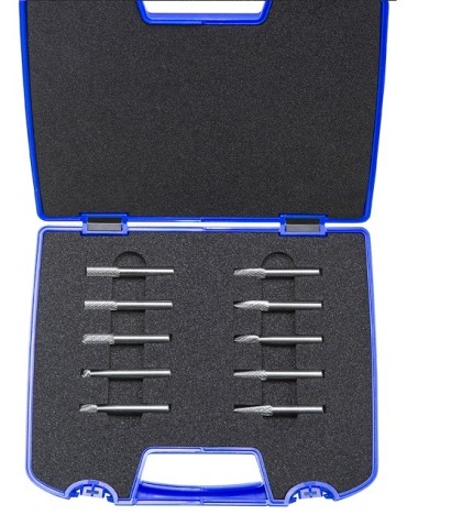 45811 Technické frézy - rotary burrs - 10 ks v sadě