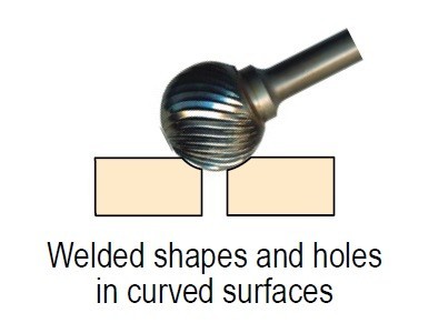 96006K10 Technické frézy - rotary burrs - kulové