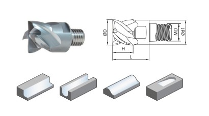 Q08-VPM-4E-D12.0 TK frézy se závitovým adaptérem do 55 HRc