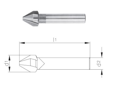 771 d1=10.00-C TK HLAVA TK kuželové záhlubníky 60° DIN334