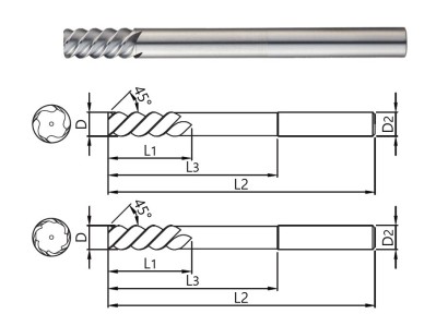 SBR120 TK výstružníky kroucené, tolerance stopky = h6