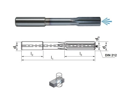 3112H7-0452 KRG102 TK výstružníky přímé drážky