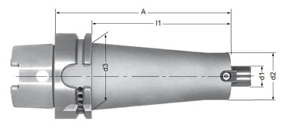901-A6322250 - UPÍNAČ NÁSTRČNÝCH FRÉZ DIN6357 HSK-A