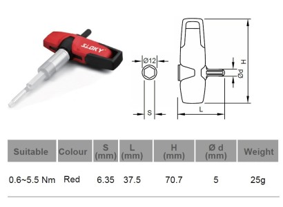 0-TPK-H01 Univerzální rukojeť šroubováku POUZE RUKOJEŤ