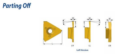 GP20LNW25T64BLU Upichovací, dělící destičky, levé GP20LNW25T64BLU Upichovací, dělící destičky, levé