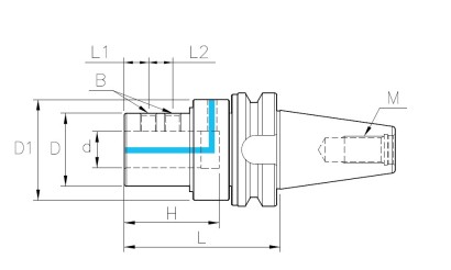 BT50-OMS-32135 Upínače BT50 JIS B6339 pro vrtáky s VBD