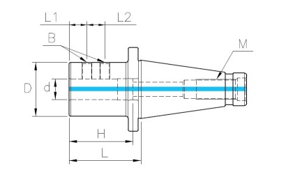 NT50-SLA-40090 Upínače NT pro vrtáky s VBD s chlazením