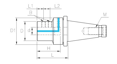 NT50-OMS-50145 Upínače NT pro vrtáky s VBD
