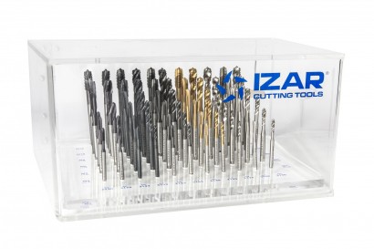 70077 VELKÝ SET STROJNÍCH ZÁVITNÍKŮ "M" DIN371/6 VE VITRÍNĚ