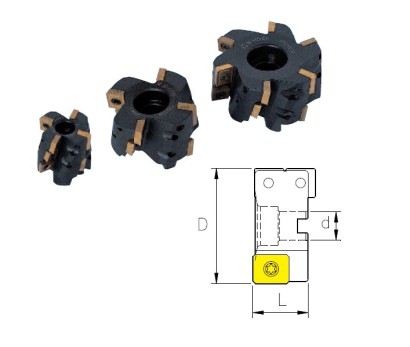 FPC-5024P VÍCEZUBÉ NÁSTRČNÉ FRÉZY KUKUŘICE 90° na LPMT/SPMT